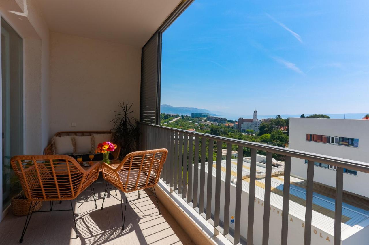 Allora Apartment With Panoramic Sea View Split Eksteriør billede